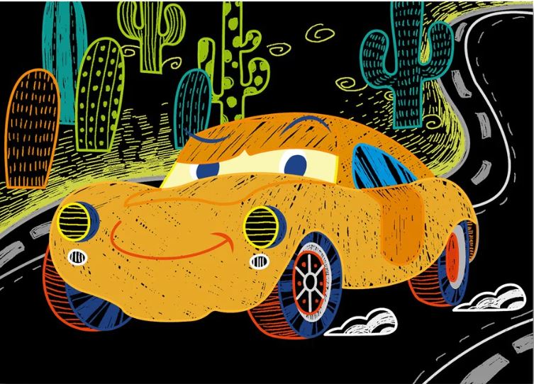 MINI SCRATCH BOOK - CARS