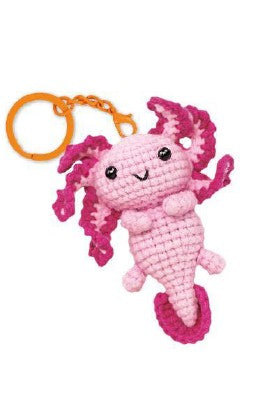 AVENIR - PORTE-CLÉS AU CROCHET - AXOLOTL AMOUREUX