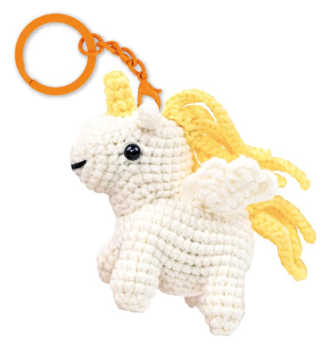 AVENIR - PORTE-CLÉS AU CROCHET - LICORNE FRISÉE