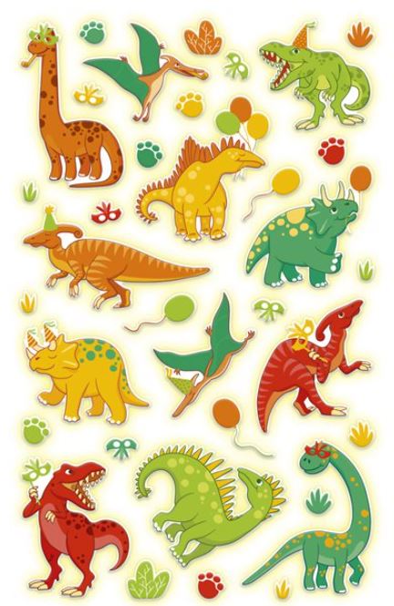 COOKY PHOSPHO - AUTOCOLLANTS DINOSAURES