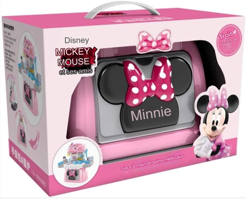 MINNIE MOUSE - VALISE DE DOCTEUR PORTATIVE 3 EN 1