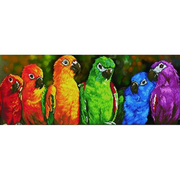 *** // DIAMOND DOTZ RAINBOW PARROTS - DIAMOND PAINTING - DIAMOND PAINTING