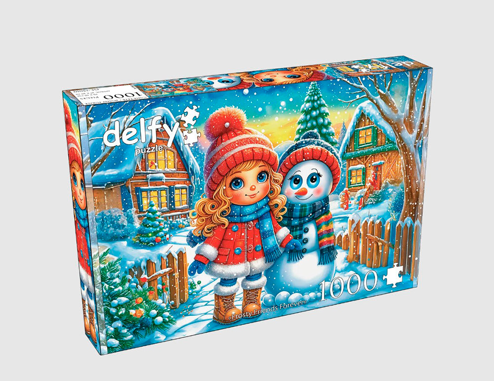 *26 DELFY CASSE-TÊTE 1000 PIÈCES - AMIS GIVRÉS POUR TOUJOURS (FROSTY FRIENDS FOREVER) #DE-25010