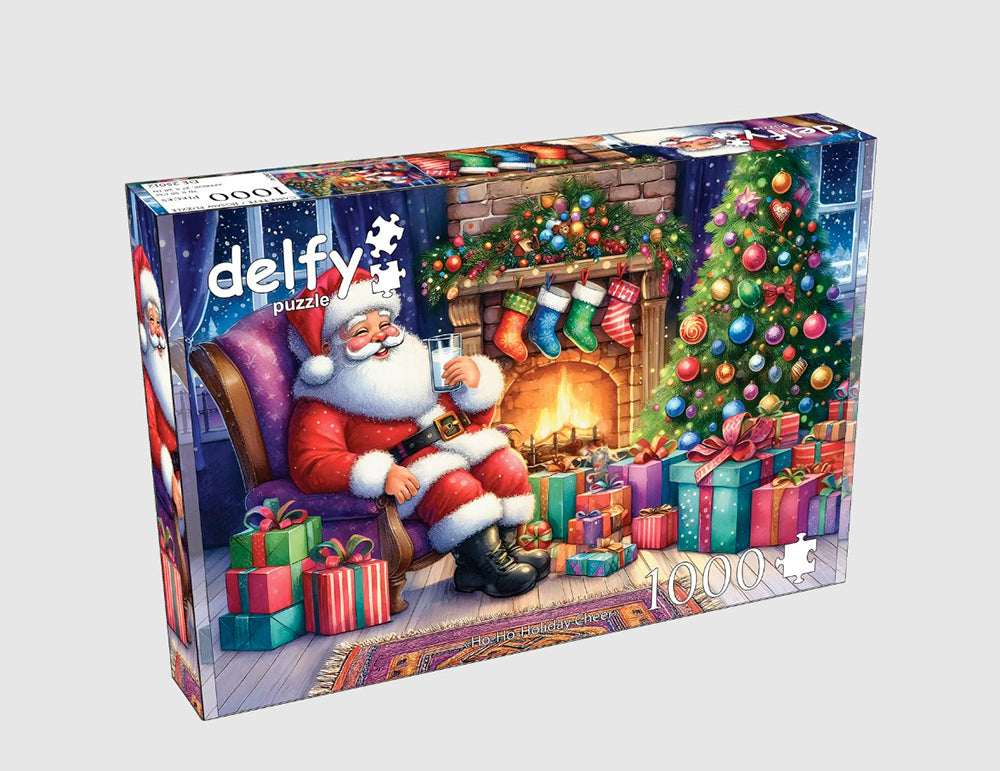 *26 DELFY CASSE-TÊTE 1000 PIÈCES - HO HO HO, JOIE DES FÊTES ! (HO-HO-HOLIDAY CHEER) #DE-25012