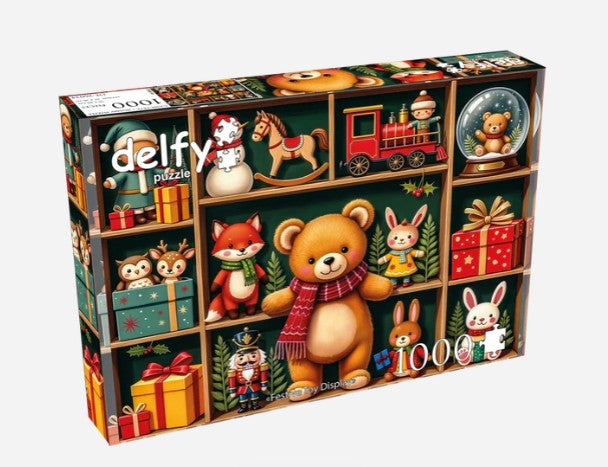 DELFY CASSE-TÊTE 1000 PIÈCES - PRÉSENTOIR DE JOUETS FESTIF (FESTIVE TOY DISPLAY) #DE-26034