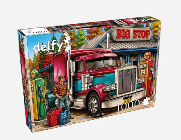 DELFY CASSE-TÊTE 1000 PIÈCES - HALTE ROUTIÈRE CHALEUREUSE (WELCOMING TRUCK STOP) #DE-26057