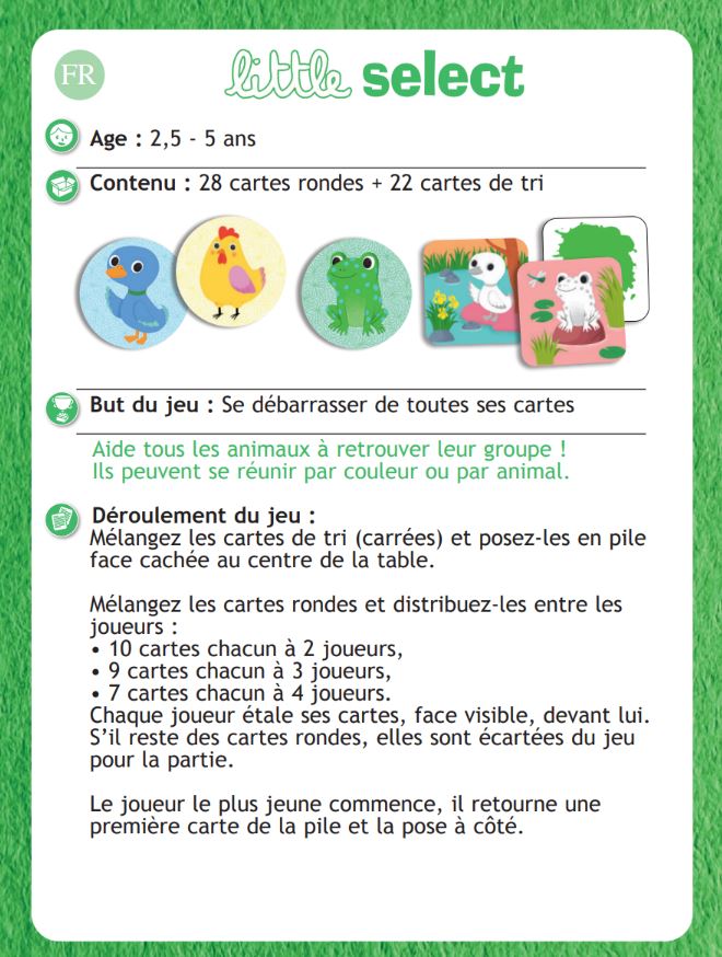 JEU DJECCO - LITTLE SELECT