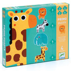 DJECO CASSE-TÊTE PROGRESSIF 3-4-5-6 PIÈCES - PRIMO PUZZLE DANS LA JUNGLE #DJ07135