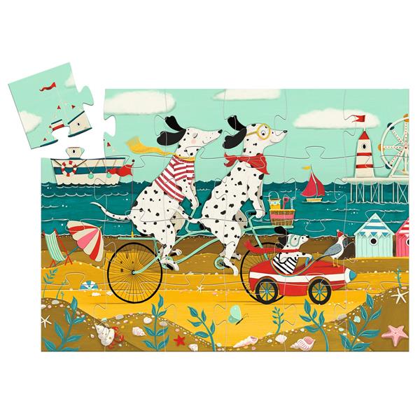 DJECO - CASSE-TÊTE SILHOUETTE 24 PIÈCES - OLLIE LE DALMATIEN #DJ07286