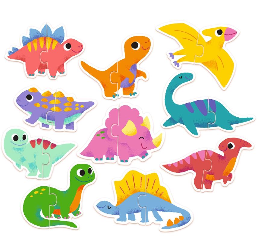 DJECO CASSE-TÊTE DUO 24 PIÈCES - DINOS #DJ08263