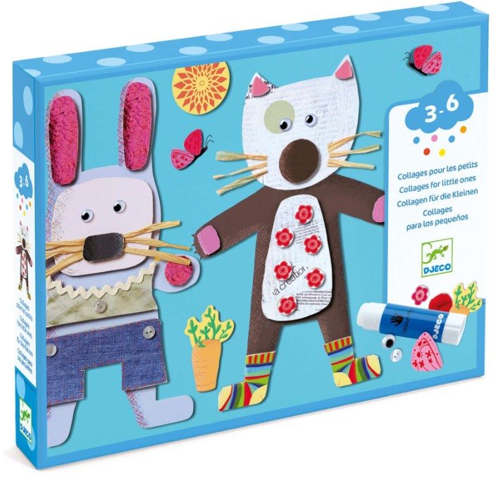 DJECO COLLAGES DES PETITS - PETITS ANIMAUX