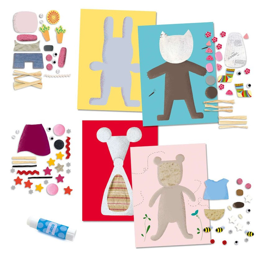 DJECO COLLAGES DES PETITS - PETITS ANIMAUX
