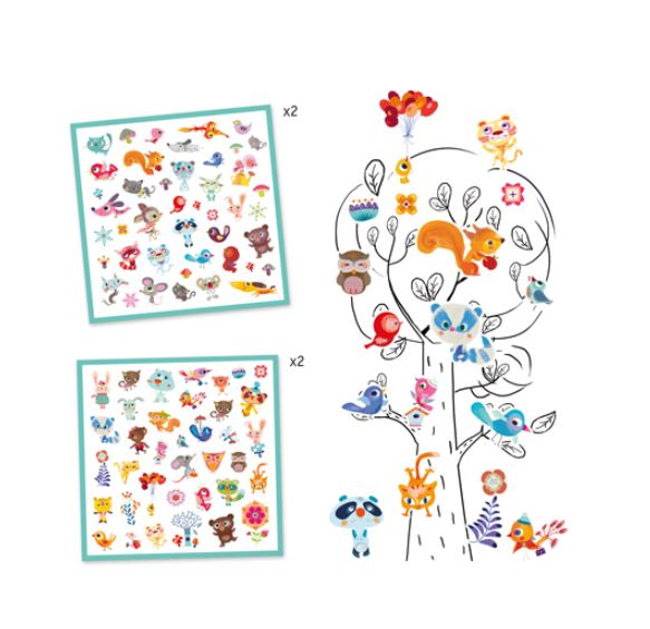DJECO AUTOCOLLANTS - PETITS AMIS