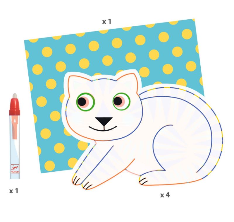 DJECO - COLORIAGES MAGIQUES - ANIMALO-MA