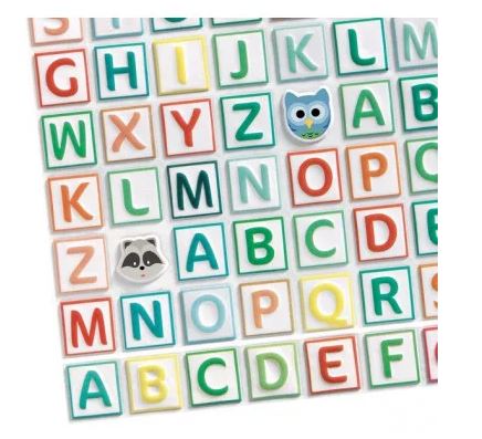 GOMMETTES EN VOLUME ALPHABET (AUTOCOLLANTS)