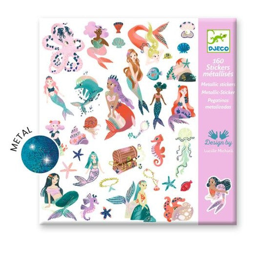DJECO STICKERS - GLITTER MERMAIDS