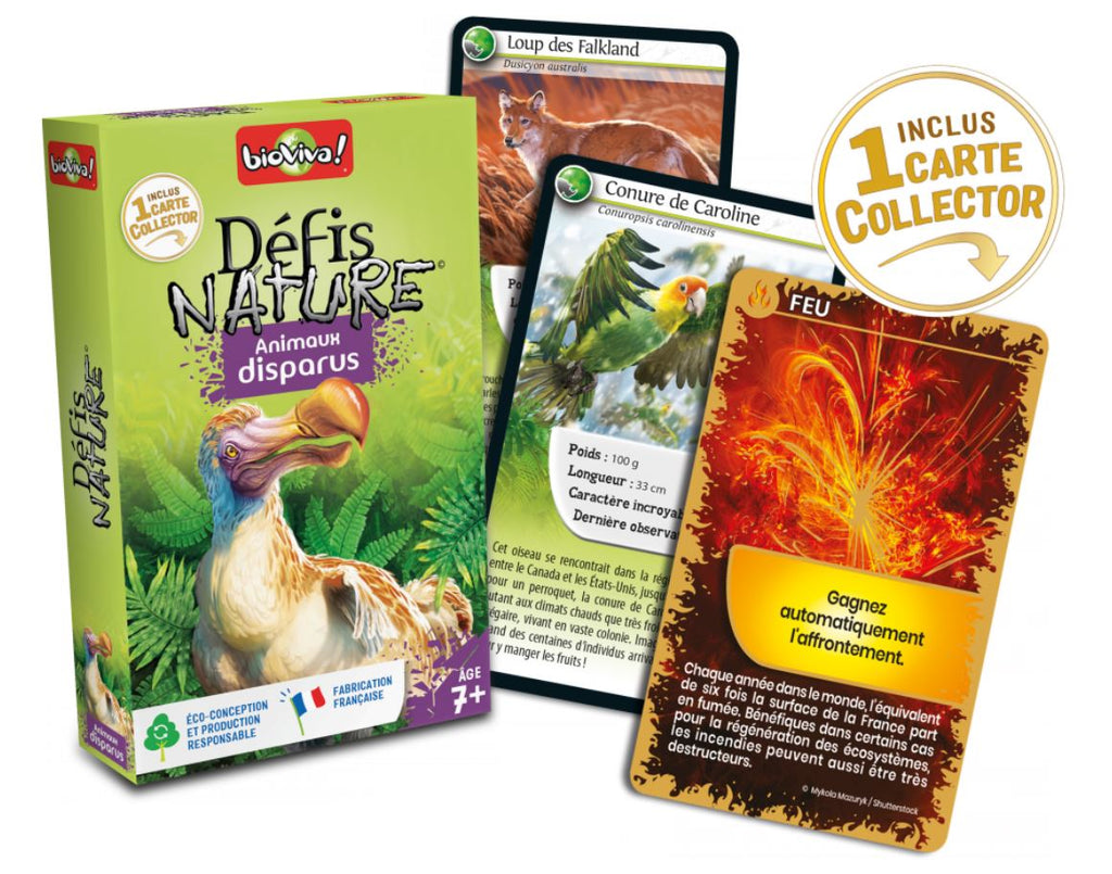 JEU DÉFIS NATURE - ANIMAUX DISPARUS