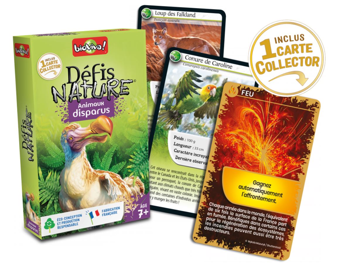 JEU DÉFIS NATURE - ANIMAUX DISPARUS