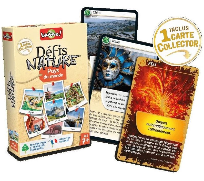 JEU DÉFIS NATURE - PAYS DU MONDE