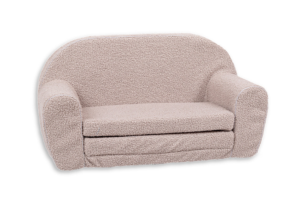 DELSIT- SOFA BOUCLE BOUCLÉ SABLE
