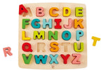 HAPE - CASSE-TÊTE EN BOIS ALPHABET 24 PIÈCES -LETTRES MAJUSCULES