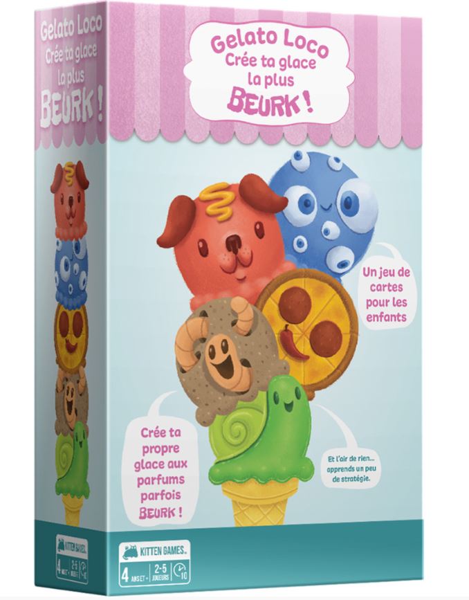 JEU GELATO LOCO - CRÉE TA GLACE LA PLUS BEURK! - Version française