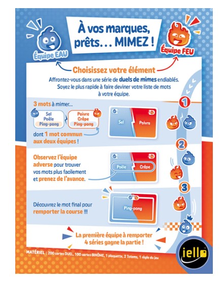 JEU MIME BATTLE - Version française