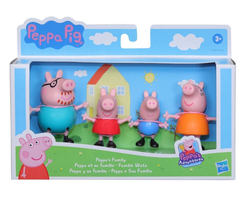 PEPPA PIG - ENSEMBLE DE 4 FIGURINES DE 3"