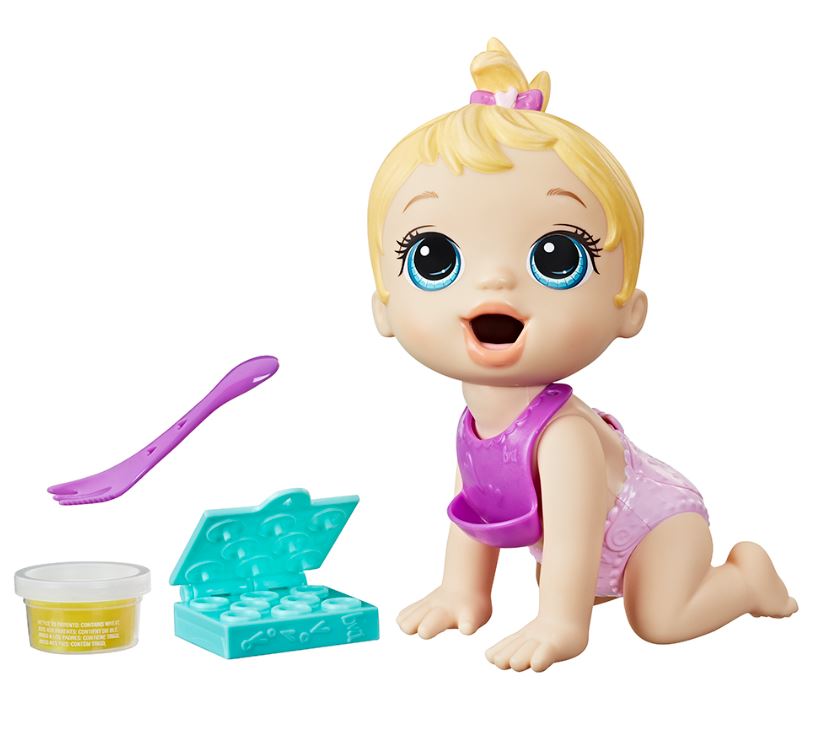 BABY ALIVE - BÉBÉ PAUSE GOURMANDE BLONDE 20 CM