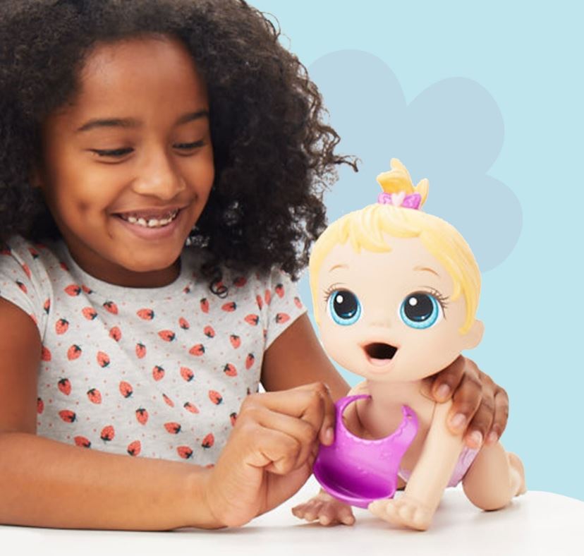 BABY ALIVE - BÉBÉ PAUSE GOURMANDE BLONDE 20 CM