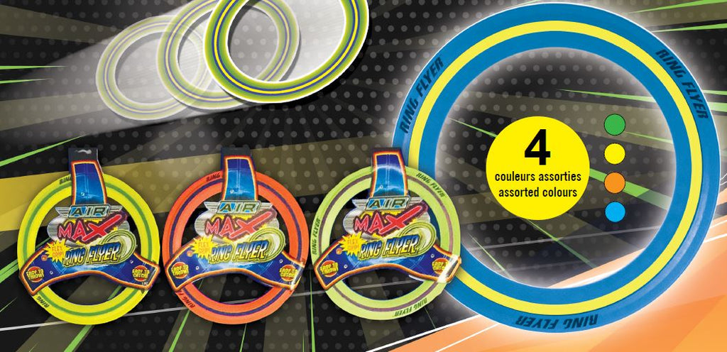 FRISBEE AIR MAX EN CAOUTCHOU (4 COULEURS ASSORTIES)