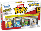 BITTY POP! - POKÉMON - ENSEMBLE DE 4 POKÉMON (PIKACHU,VAPOREON,CATERPIE,CUBONE) 0.9"