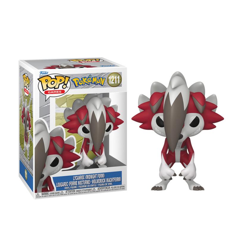 FIGURINE POP! - POKÉMON - LYCANROC MIDNIGHT (FORME NOCTURNE) 4.1" #1211