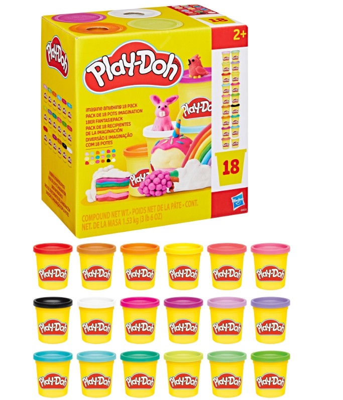 PLAY-DOH PÂTE À MODELER - ENSEMBLE DE 18 POTS IMAGINATION