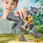 TRANSFORMERS CYBERWORLD - GRIMLOCK CHOMP & STOMP FIGURE 9"