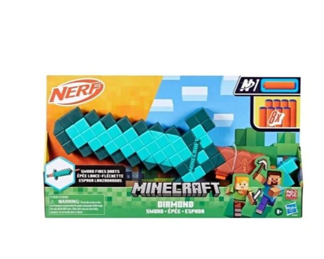 NERF MINECRAFT - ÉPÉE DE DIAMANT