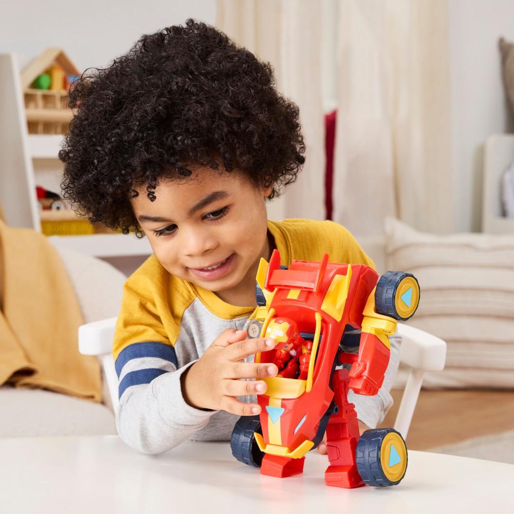 IRON MAN AND FRIENDS 2-IN-1 PLAYSET (ARMOR AND VEHICLE)