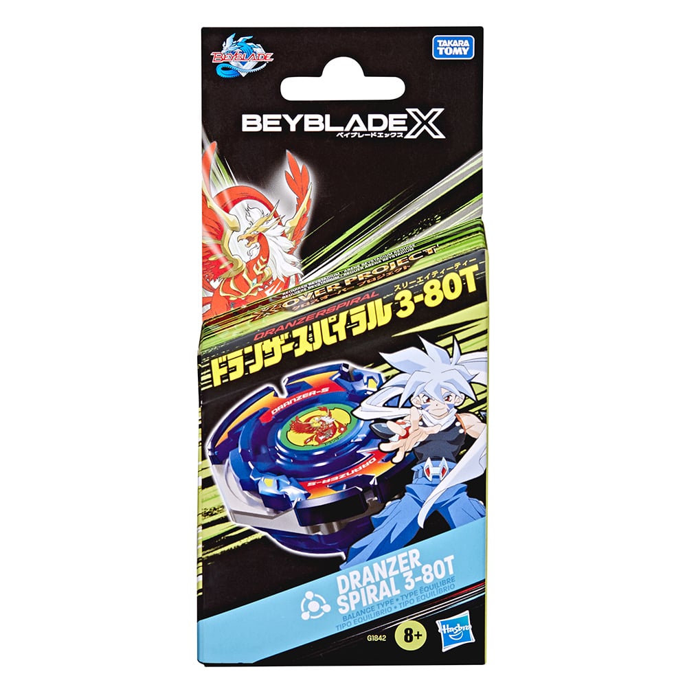 BEYBLADE X - 1 TOUPIE ET 1 LANCEUR - OVER PACK VAN CORTLANDT (TROUSSE DE DÉPART)