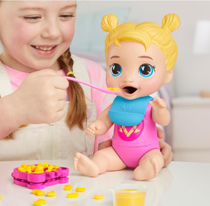 BABY ALIVE - CRÉATION DE NOURRITURE - POUPÉE À CHEVEUX BLONDS 28CM (11")
