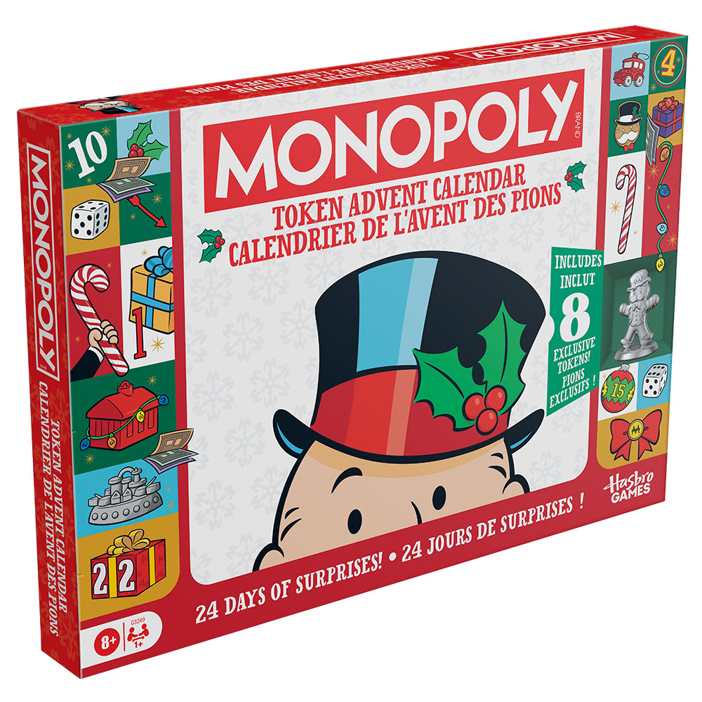 MONOPOLY TOKEN ADVENT (CHRISTMAS CALENDAR) GAME (BILINGUAL)