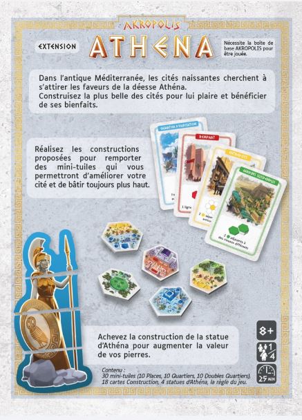 JEU AKROPOLIS - EXTENSION ATHENA - Version française