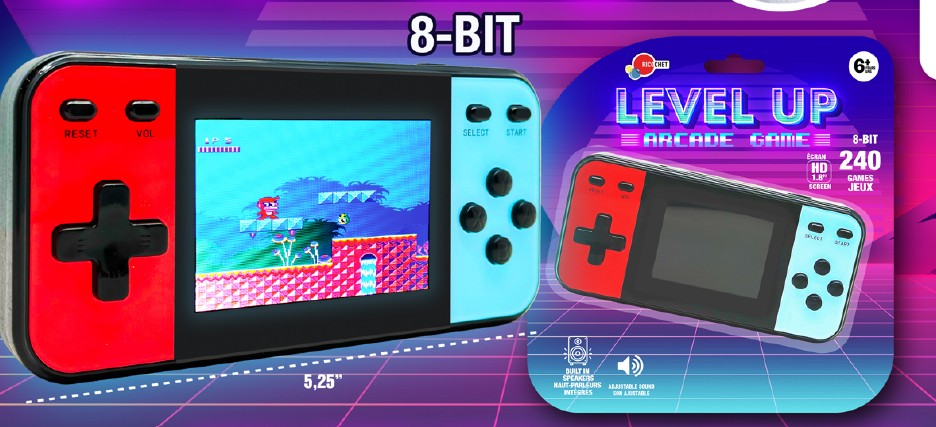 ARCADE CLASSIC RETRO LEVEL UP 240 JEUX (JEUX VIDÉOS)