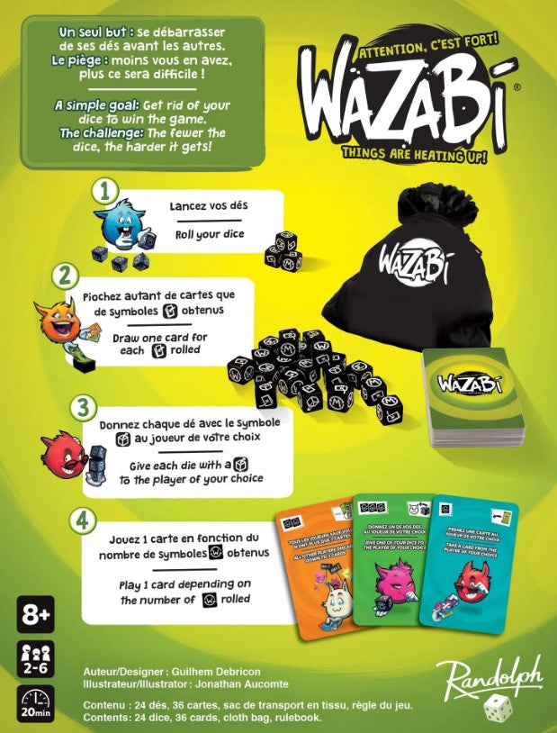JEU WAZABI - NOUVEAU FORMAT - Version multilingue