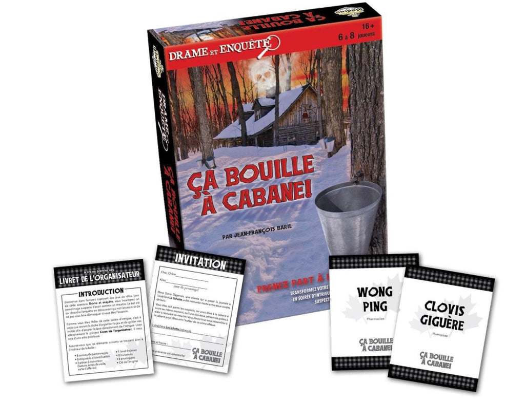 JEU DRAME ET ENQUÊTE - ÇA BOUILLE À LA CABANE