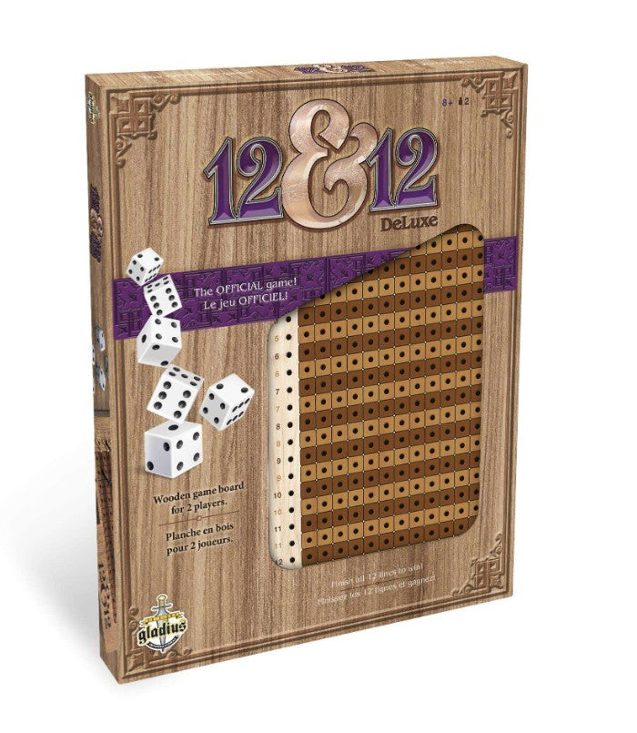 JEU DE 12 ET 12 DELUXE EN BOIS - Version multilingue