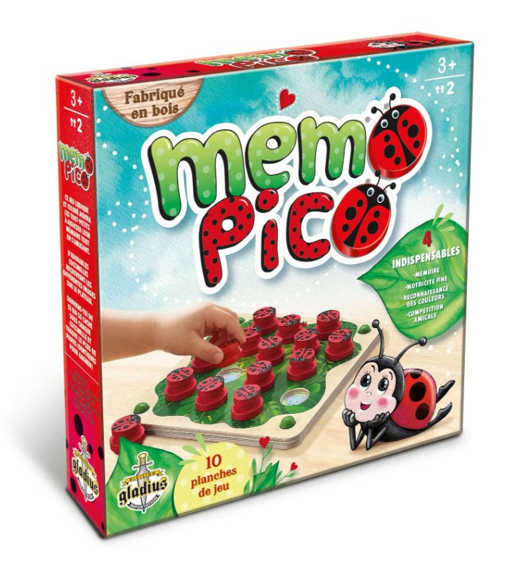 JEU MÉMO PICO EN BOIS - Version française