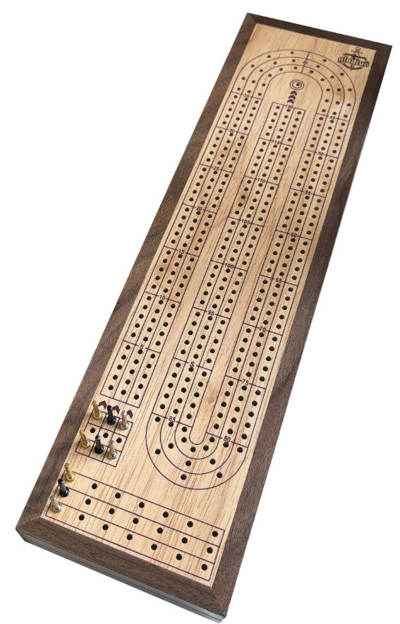 JEU CRIBBAGE DELUXE EN BOIS (VERSION BILINGUE)(CRIBB, CRIB, CRIBBLE)