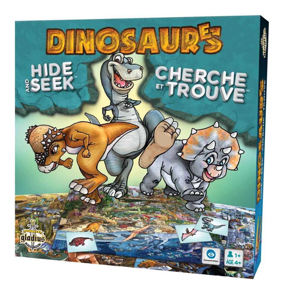JEU CHERCHE ET TROUVE DINOSAURES