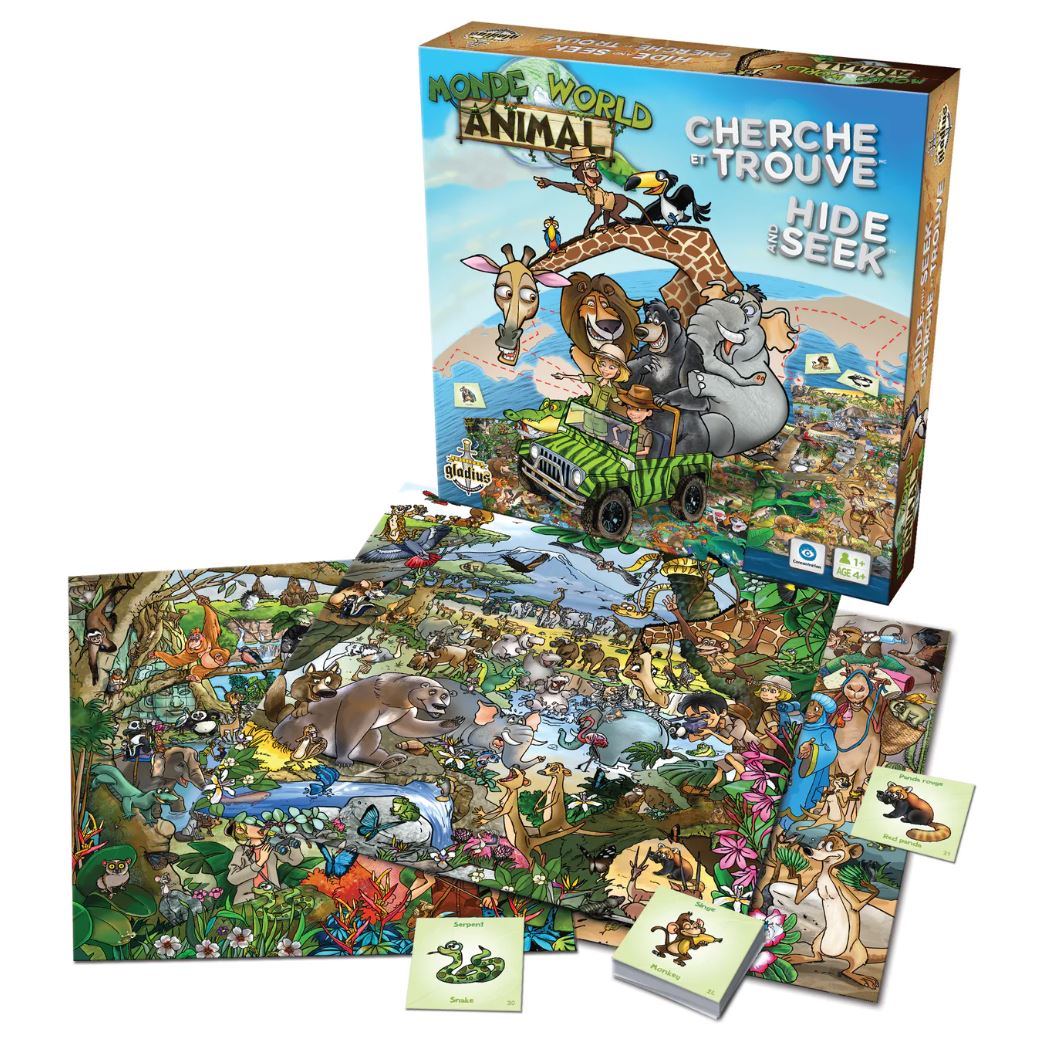 JEU CHERCHE ET TROUVE MONDE ANIMAL