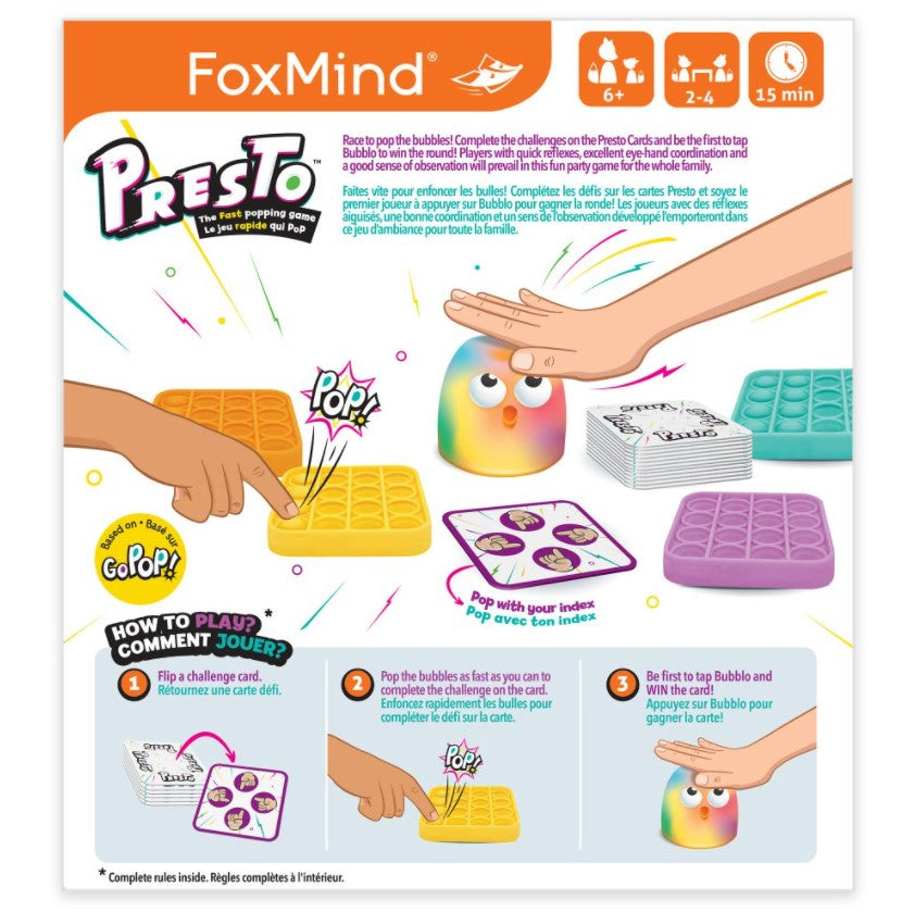 FOXMIND - JEU GO POP! PRESTO